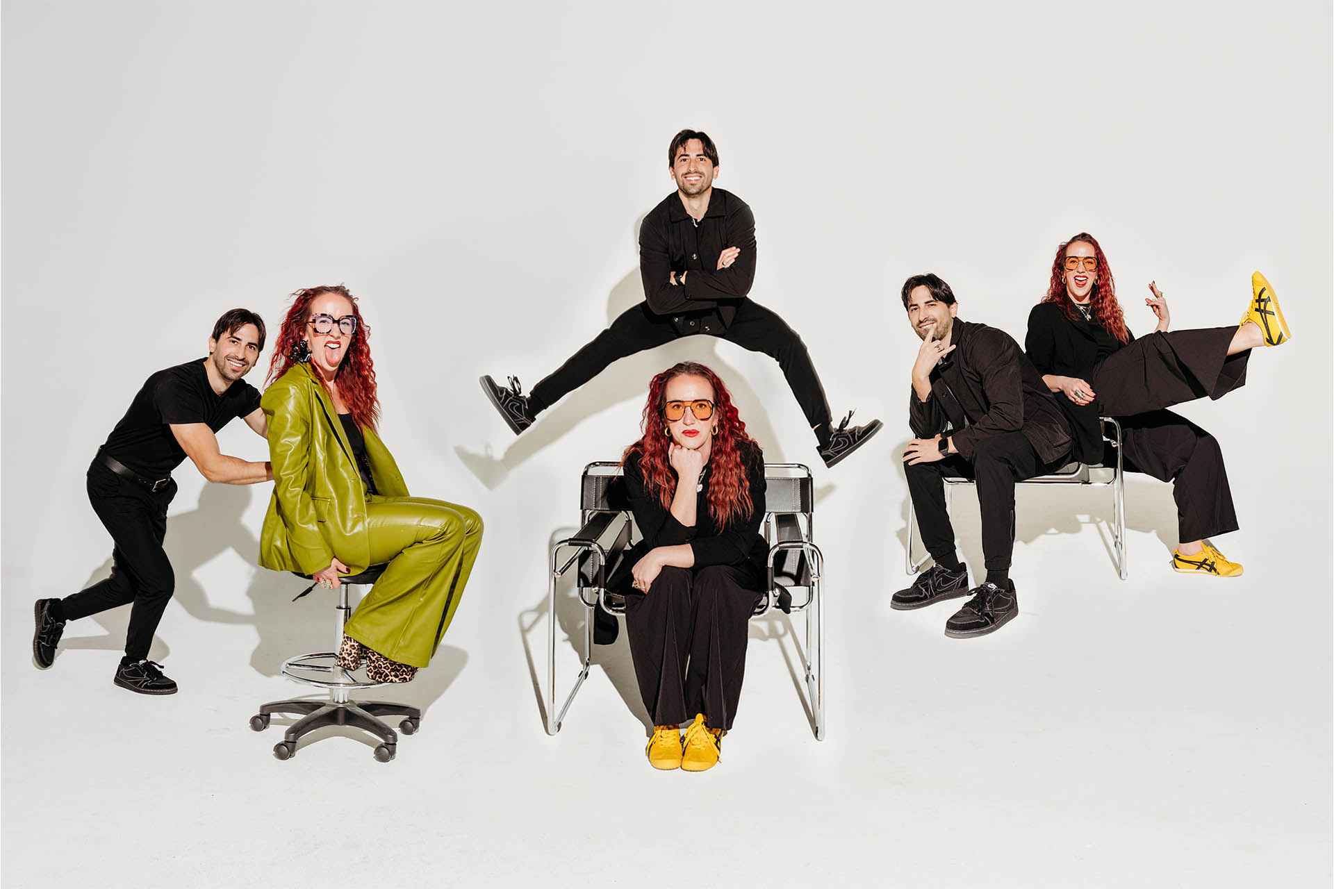 Jessi and Dan, the founders of A Damn Good Brand, working together